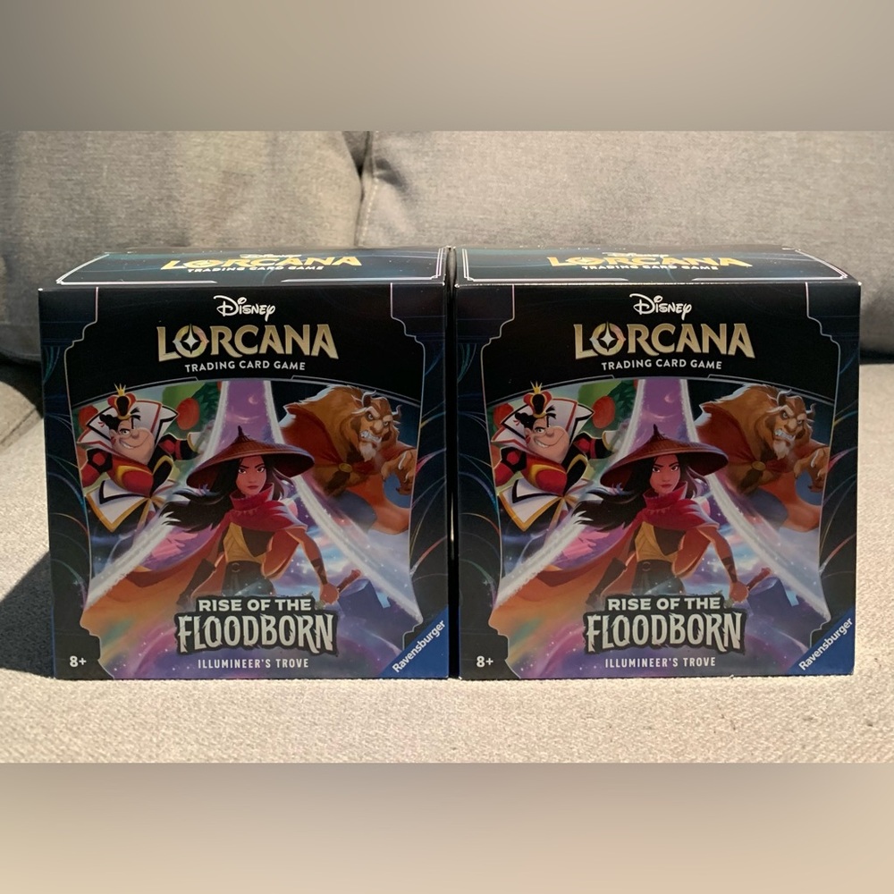 LOT OF 2 Disney Lorcana TCG Rise of the Floodborn Illumineer's Trove Box SEALED